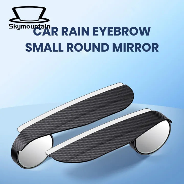 2Pcs rain shield guard eyebrow with folding mirror