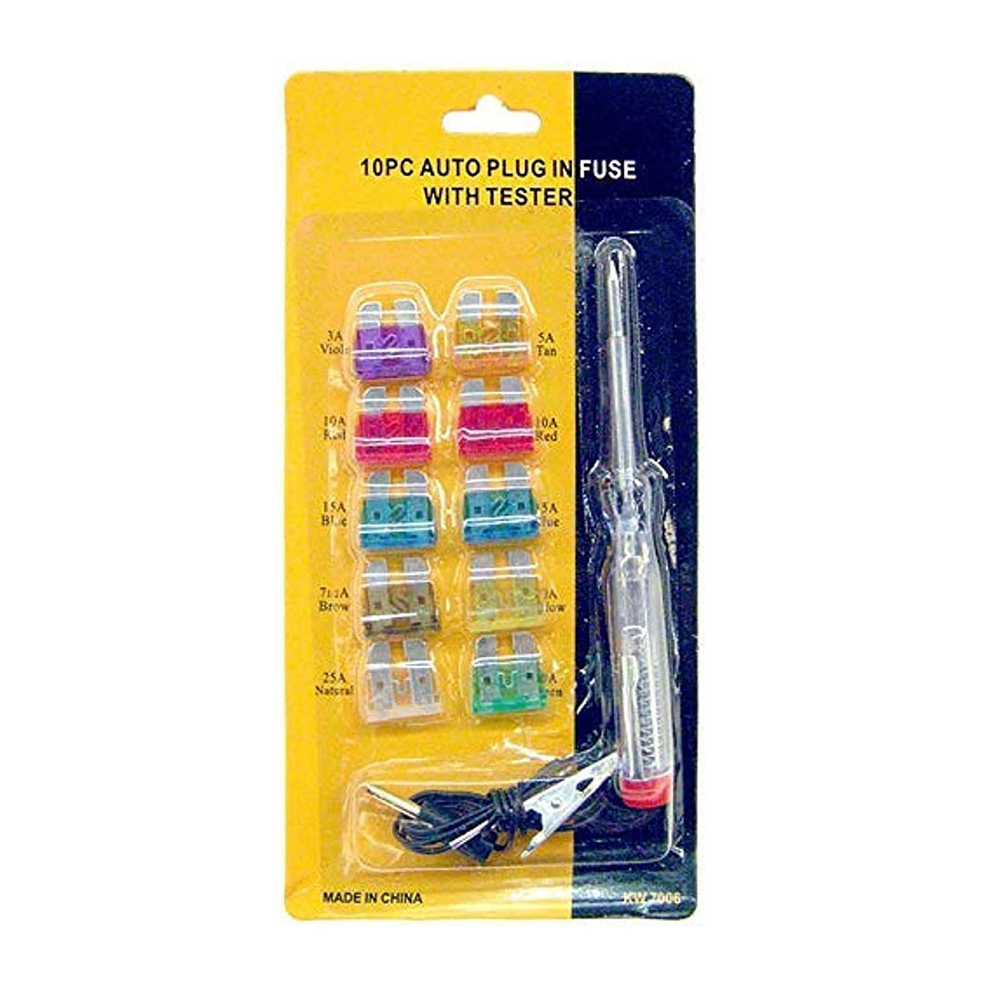 10PCS Auto Car Fuse Set With Tester