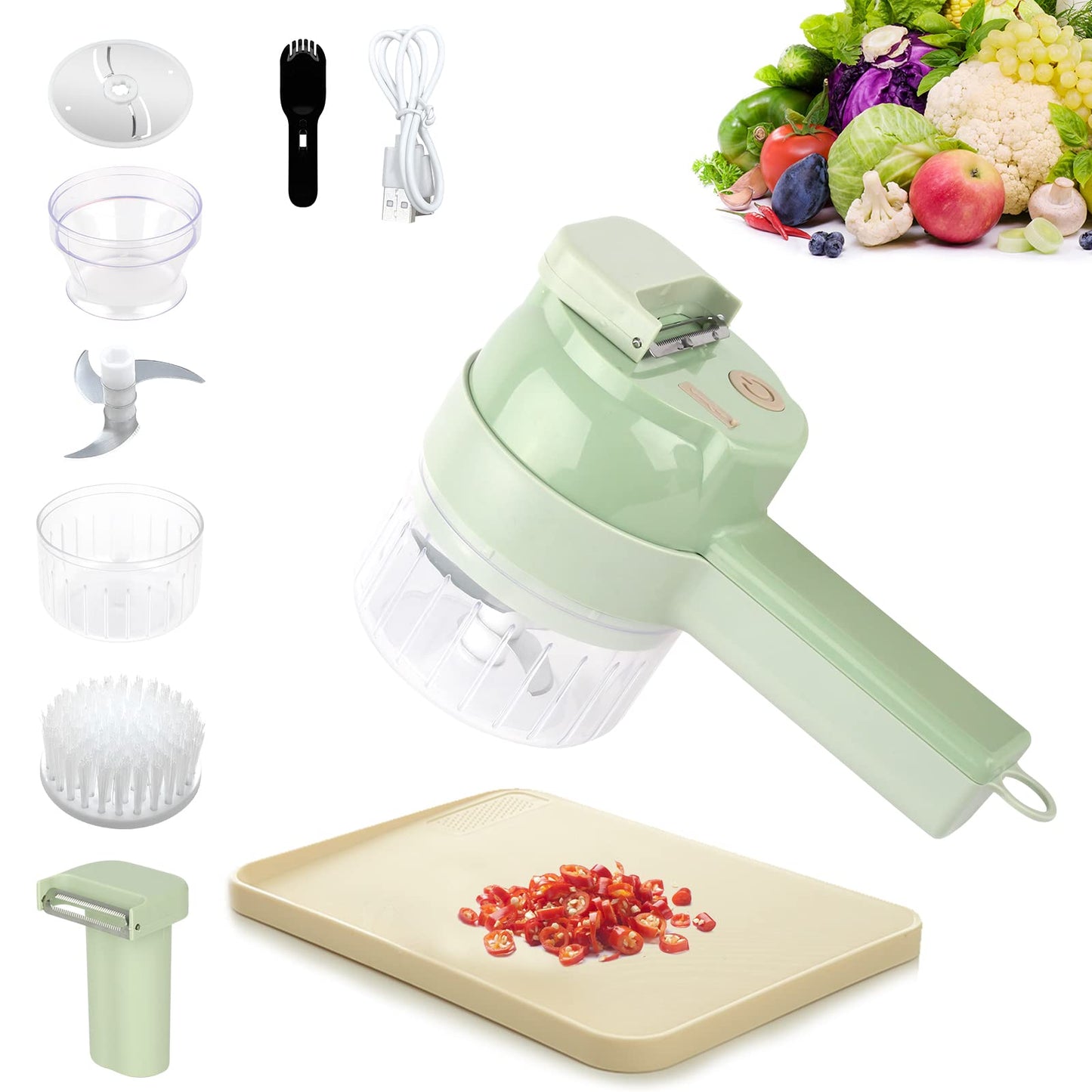 Handheld Electric Food Processor Full Set
