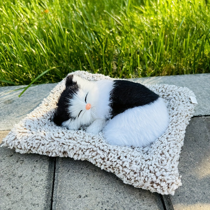 Sleeping Cute Cat for Car Dashboard and Home Decor