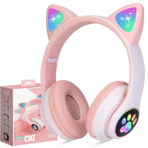 STN-28 Cat Ear Bluetooth Headphones Wireless Music Headset with Microphone