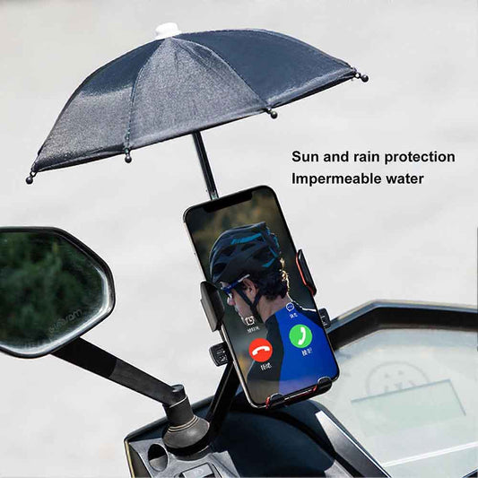 Bike & Motorcycle Phone Holder With Umbrella