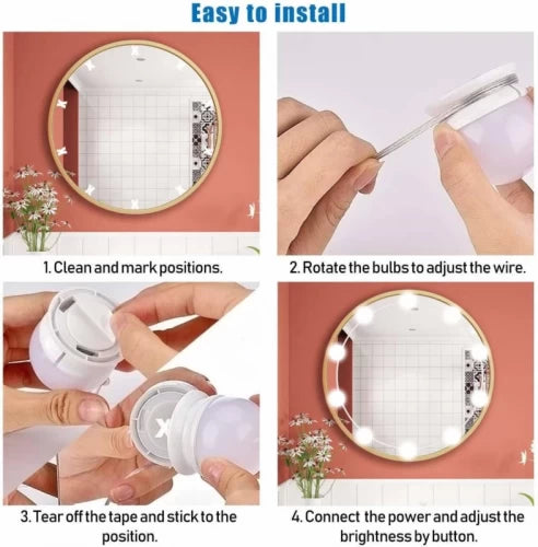 Makeup Mirror Dimmable usb LED Bulb Set
