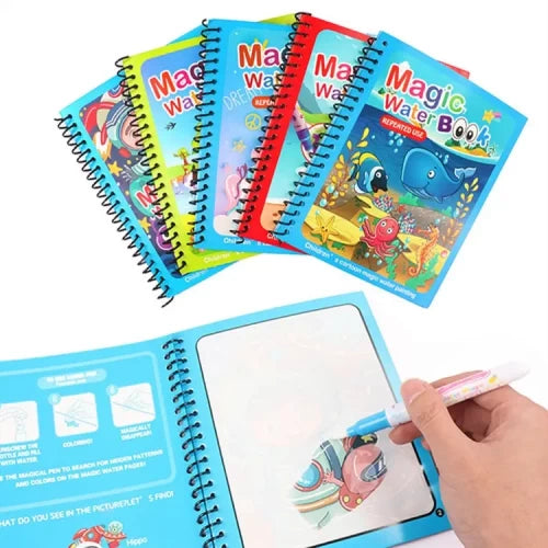 Magic Water Painting Book