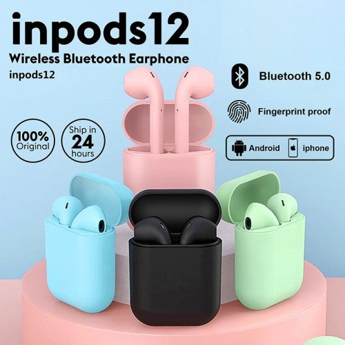 Inpods 12 (i12) Wireless Bluetooth 5.0 Headset